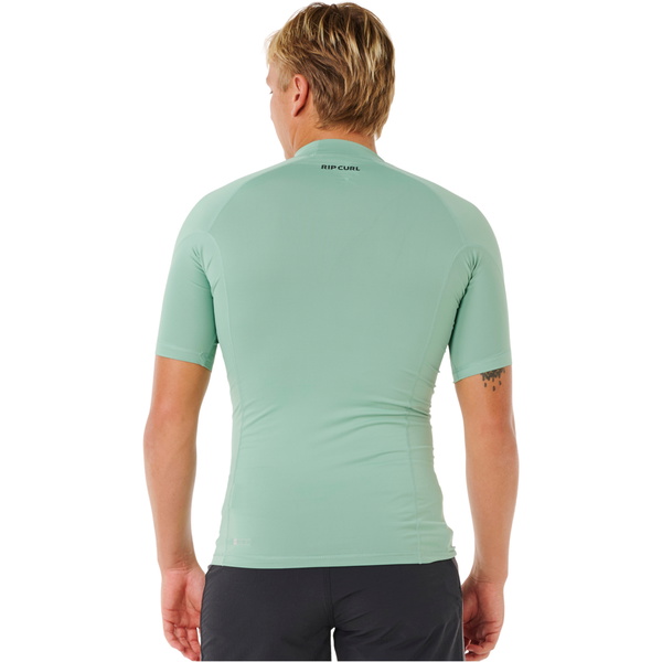 2026 Rip Curl Männer Waves UPF Performance Kurzarm-Lycra-Weste 16MMRV - Aloe